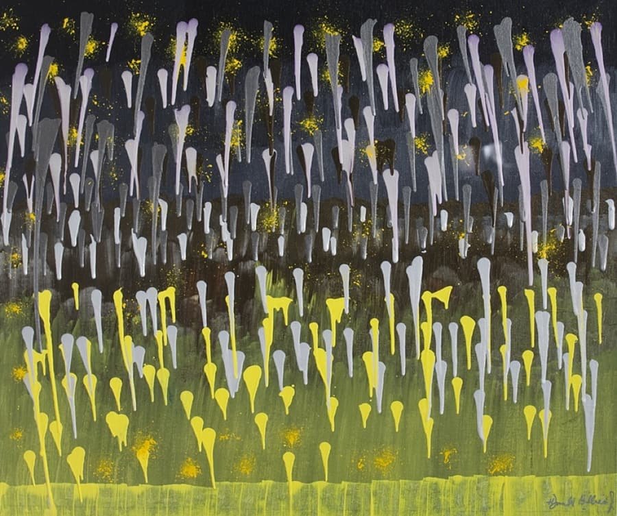 Shower of Praise — oil painting in cascading color